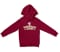 Veerabaagu Bakery Unisex Youth Hoodie in Cardinal Red Color